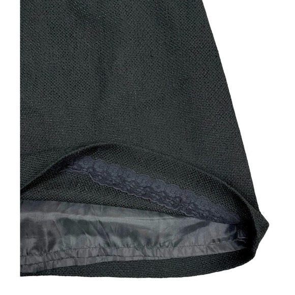 Kate Spade Skirt the Rules Tweed A-Line Skirt Black Sz 6 Business Career Preppy - Picture 6 of 12